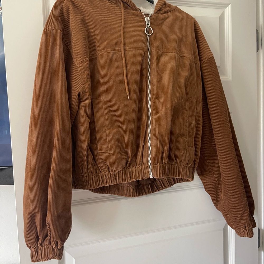 La Hearts Brown Corduroy Jacket with Cream Lining